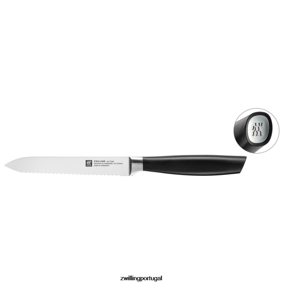 Zwilling talheres 442PVP338 all * star 5 polegadas, canivete, prata