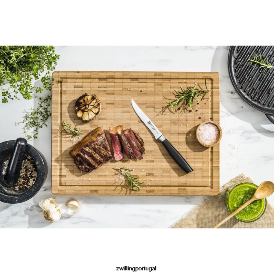 Zwilling talheres 442PVP442 all * star 4,5 polegadas, faca de bife, ouro fosco