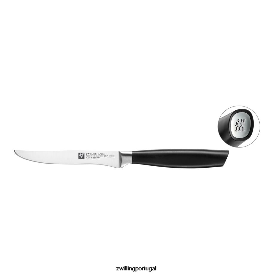 Zwilling talheres 442PVP444 all * star 4,5 polegadas, faca de bife, prata