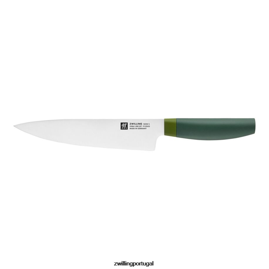 Zwilling talheres 442PVP377 agora com 6 peças, conjunto de bloco de faca z agora, verde limão