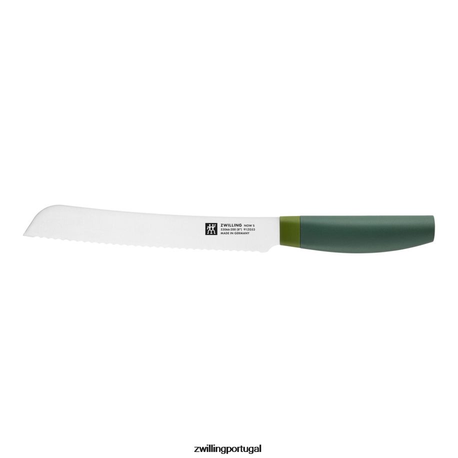 Zwilling talheres 442PVP377 agora com 6 peças, conjunto de bloco de faca z agora, verde limão