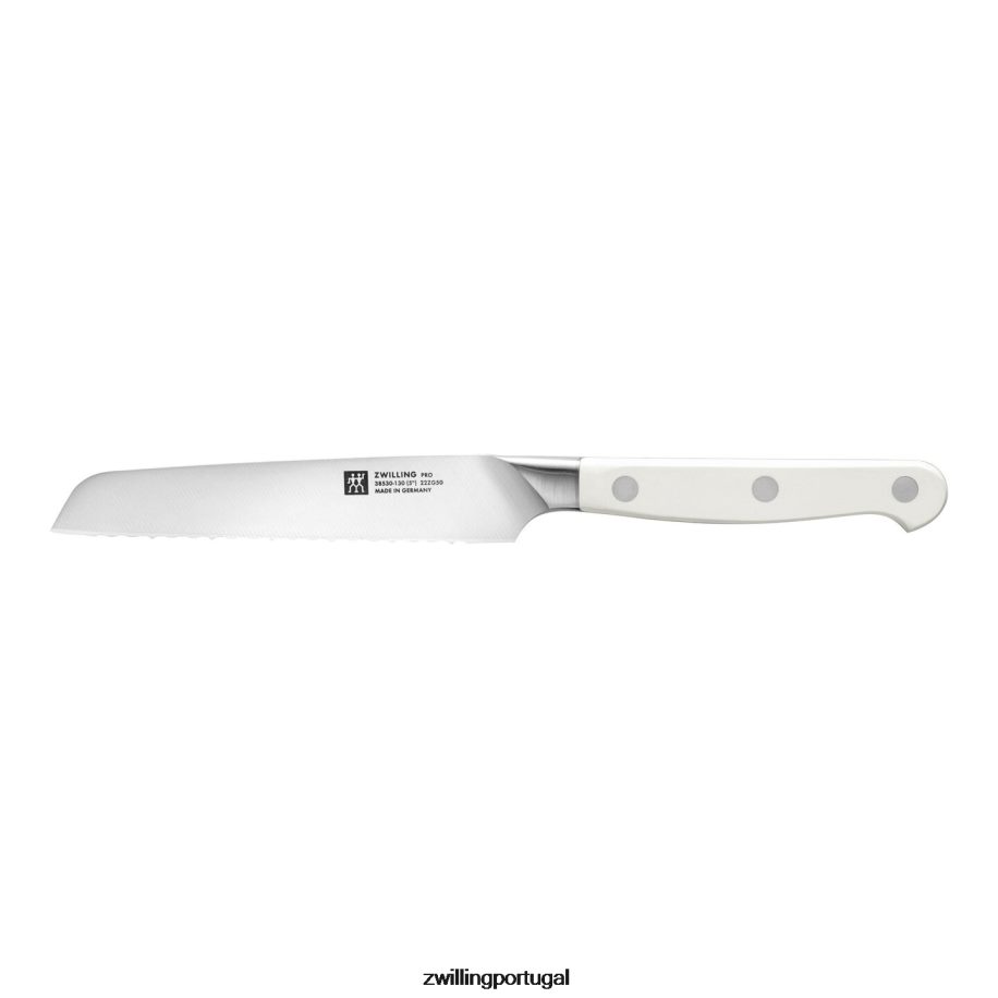 Zwilling talheres 442PVP175 faca utilitária pro le blanc de 5 polegadas, borda serrilhada