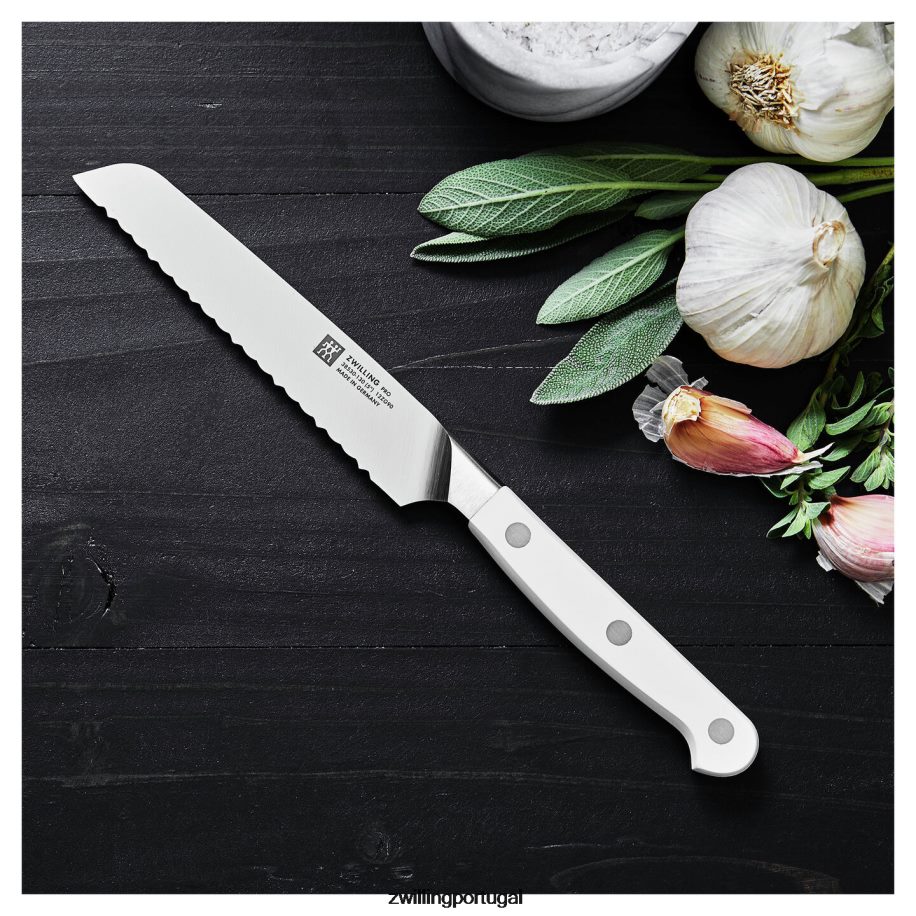 Zwilling talheres 442PVP175 faca utilitária pro le blanc de 5 polegadas, borda serrilhada