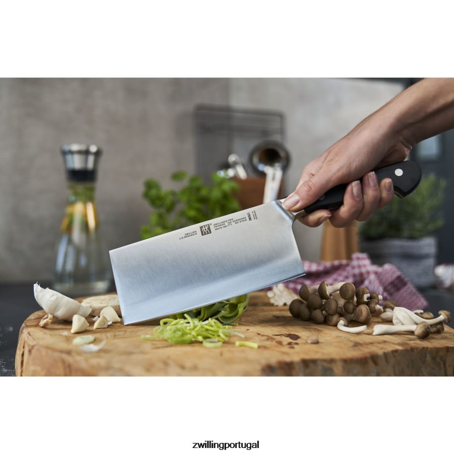 Zwilling talheres 442PVP17 faca/cutelo de legumes profissional de 7 polegadas, chef chinês