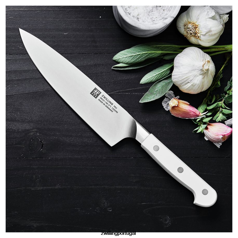 Zwilling talheres 442PVP19 pro le blanc de 7 polegadas, faca fina do chef