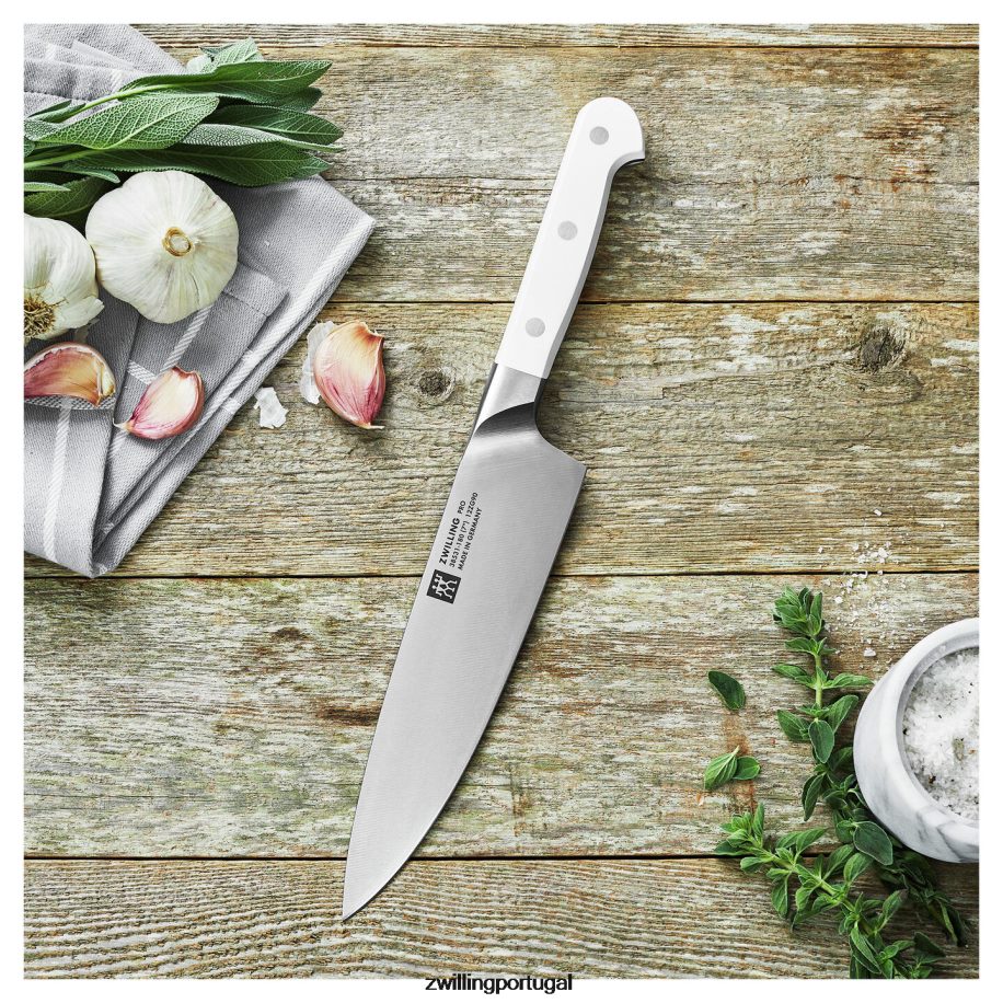 Zwilling talheres 442PVP19 pro le blanc de 7 polegadas, faca fina do chef