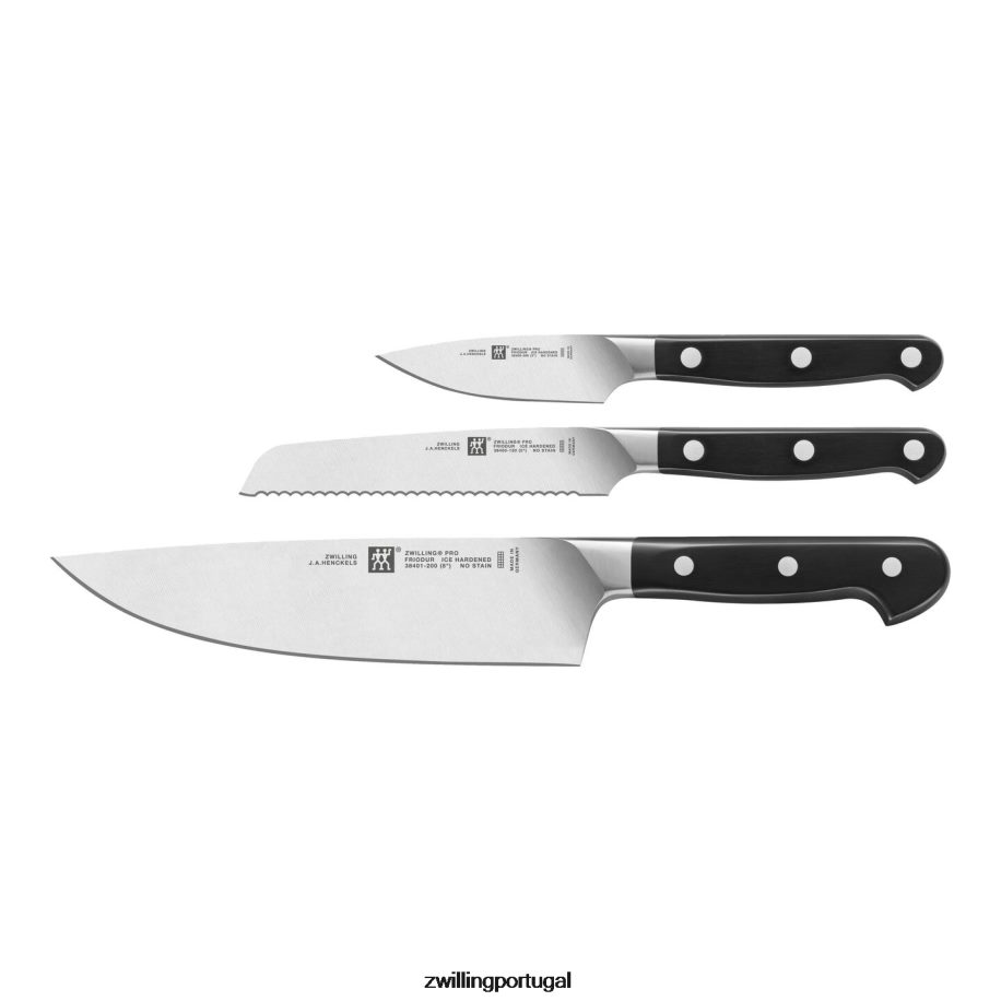 Zwilling talheres 442PVP22 pro 3 peças, conjunto de faca inicial