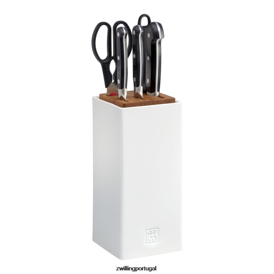 Zwilling talheres 442PVP246 pro 6 peças, conjunto de blocos em bloco cerâmico