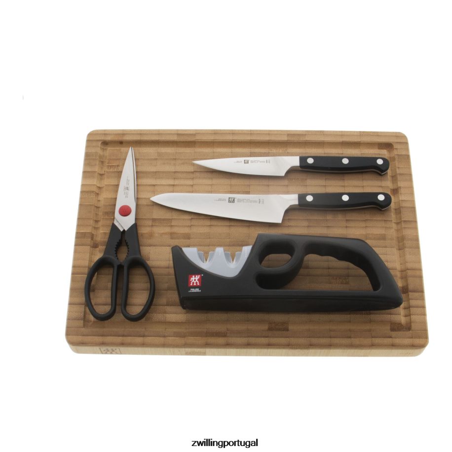 Zwilling talheres 442PVP274 pro 5 peças, conjunto de tábua de corte