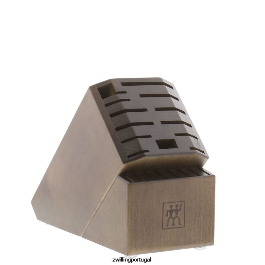 Zwilling talheres 442PVP372 pro 20 peças, conjunto de bloco de faca, marrom