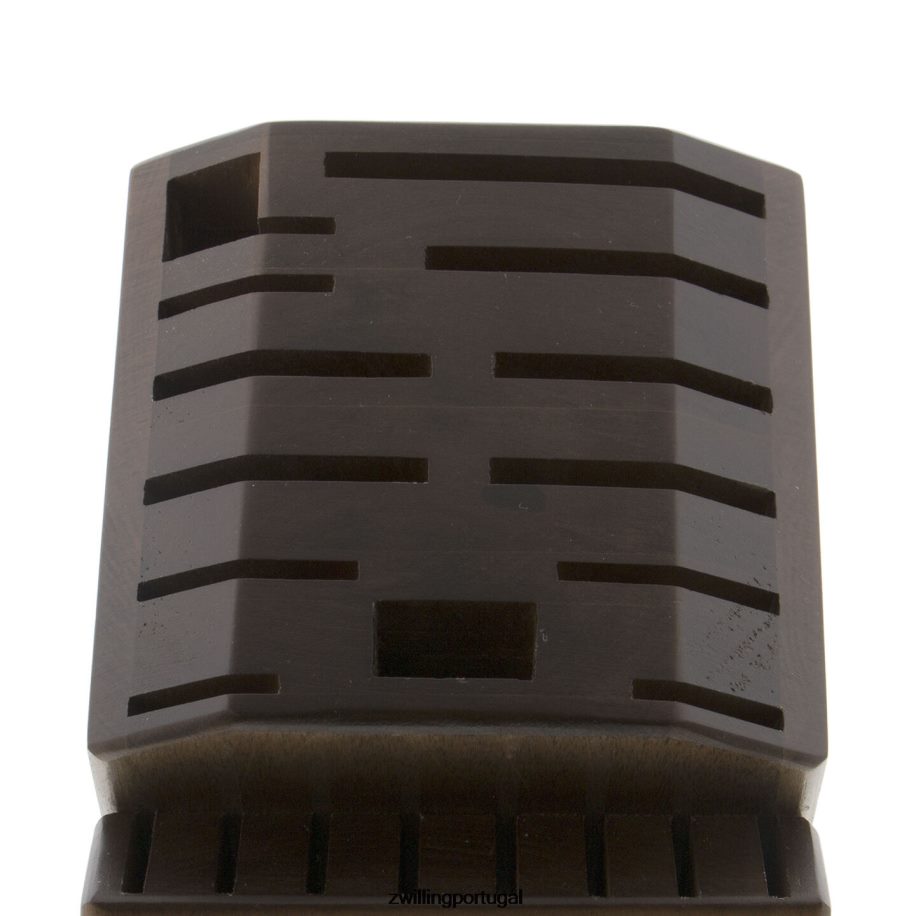 Zwilling talheres 442PVP372 pro 20 peças, conjunto de bloco de faca, marrom