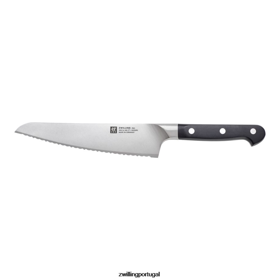 Zwilling talheres 442PVP387 faca de pão deli profissional de 7 polegadas, borda serrilhada