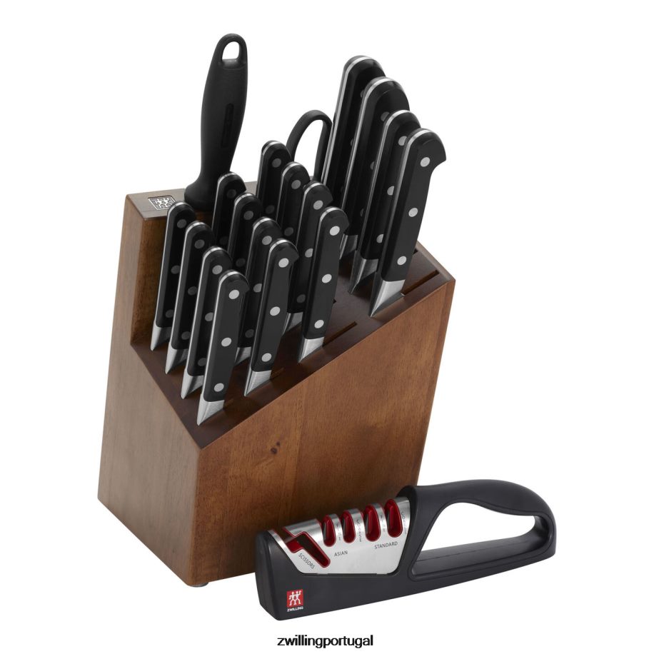 Zwilling talheres 442PVP58 pro 20 peças, conjunto de bloco de faca