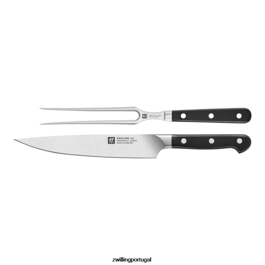 Zwilling talheres 442PVP77 pro 2 peças, conjunto de garfo e faca de trinchar