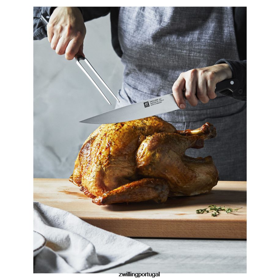 Zwilling talheres 442PVP77 pro 2 peças, conjunto de garfo e faca de trinchar