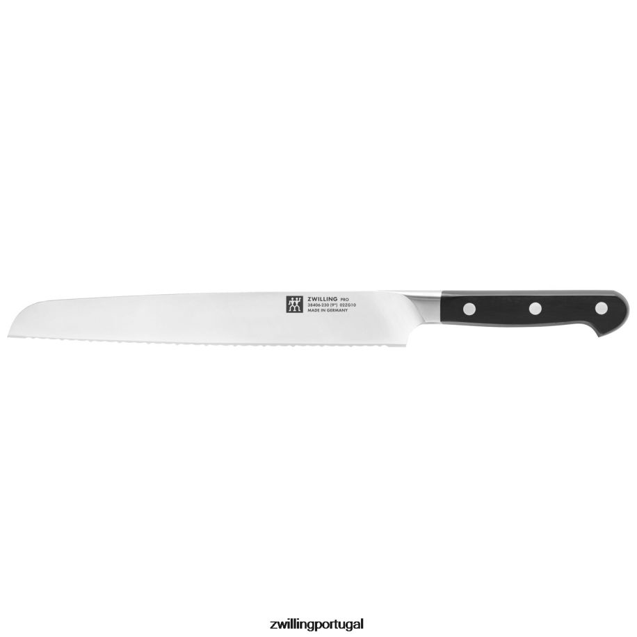 Zwilling talheres 442PVP88 faca de pão profissional de 9 polegadas com serrilha z15