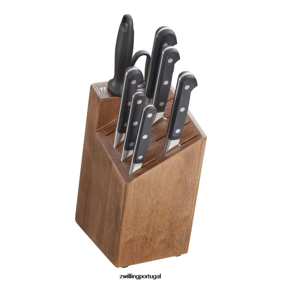 Zwilling talheres 442PVP99 pro 9 peças, conjunto de bloco de faca